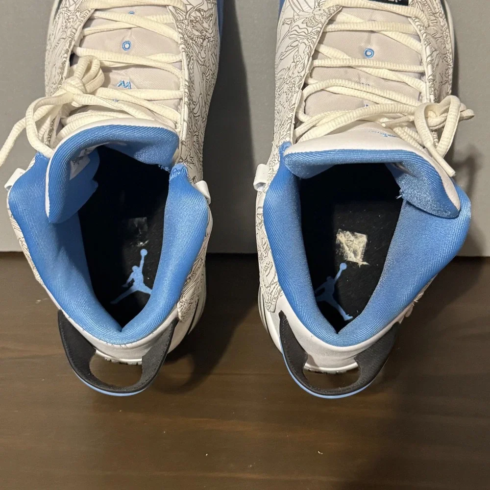 Jordan Mens Basketball Shoes Dub Zero University Laser Etched 311046-114 Size 10